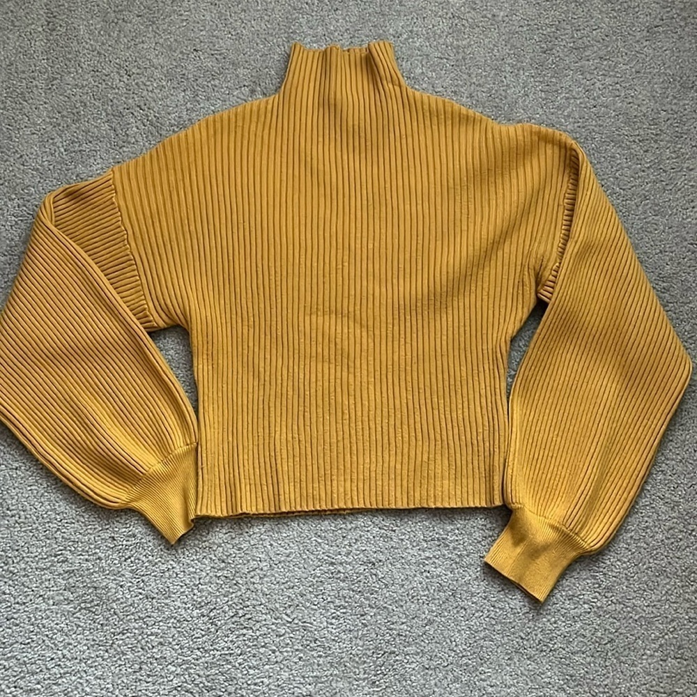 “Olivaceous: Mock Neck Sweater size medium”